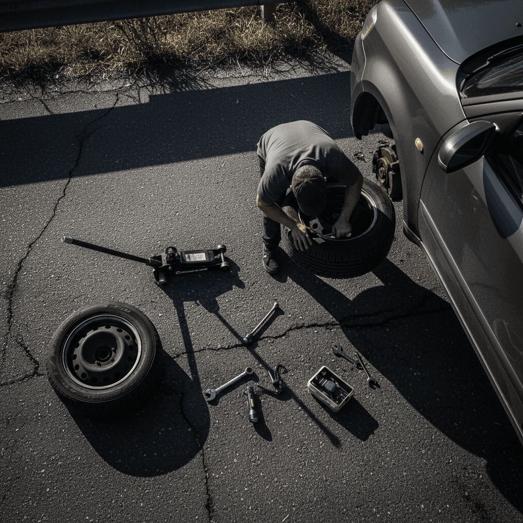 Tire change service